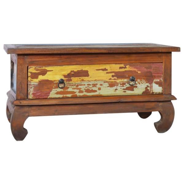  Couchtisch 80x50x40 cm Teak Altholz