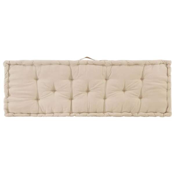  Palettenauflagen 2 Stk. Baumwolle Beige