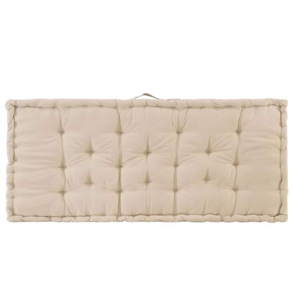  Palettenauflagen 2 Stk. Baumwolle Beige