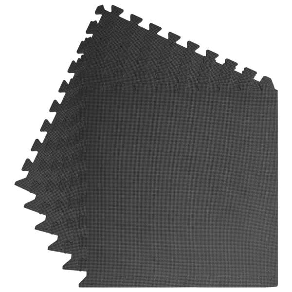  Bodenmatten 6 Stk. 2,16 m² EVA-Schaumstoff Schwarz