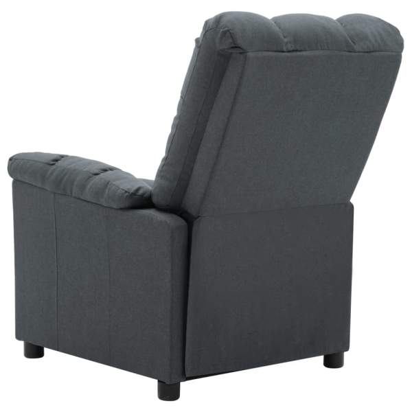  Push Back Massagesessel Hellgrau Stoff