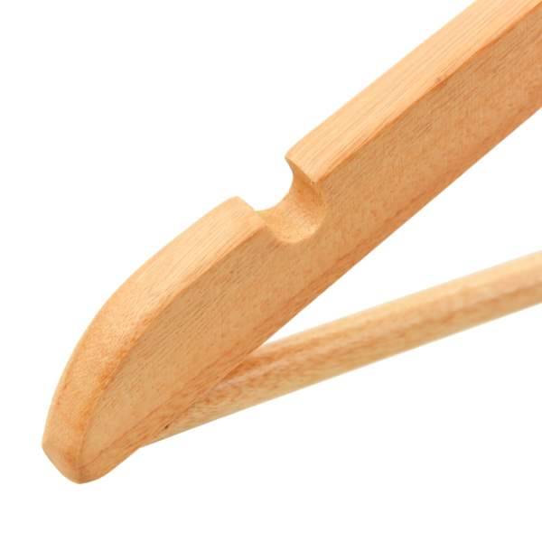  50 Stk. Kleiderbügel-Set Rutschfest Hartholz   