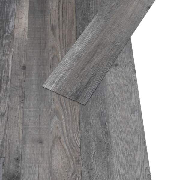  PVC-Fliesen 4,46 m² 3 mm Selbstklebend Industrie-Holz