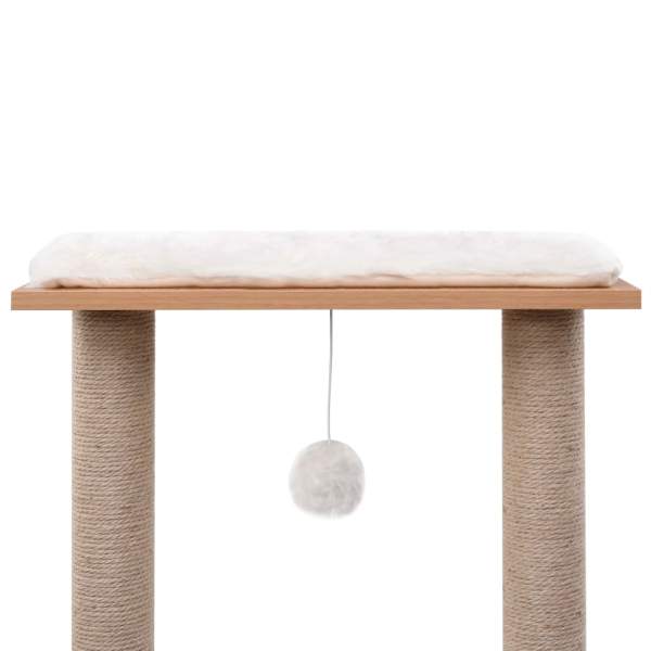  Katzen-Kratzbaum mit Sisal-Kratzmatte 129 cm