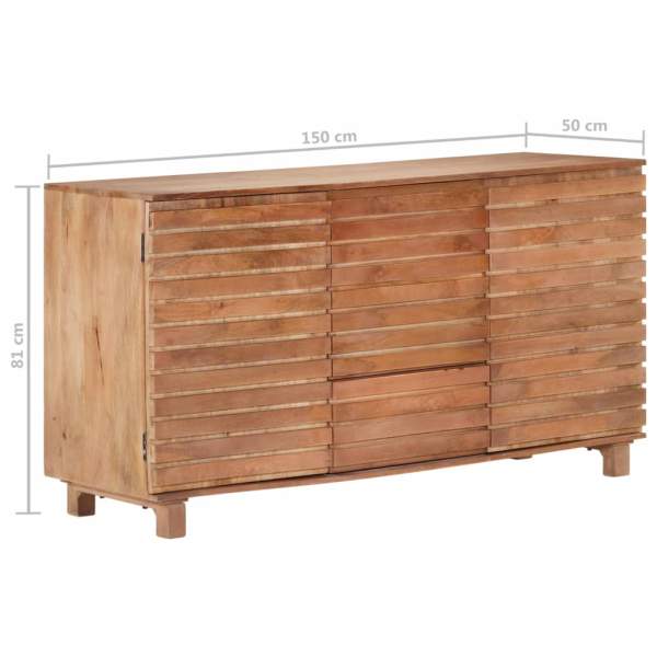  Sideboard 150x50x81cm Mango Massivholz