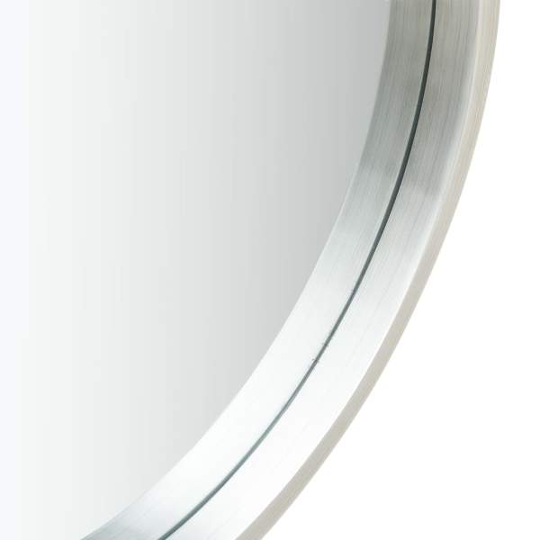  Wandspiegel mit Gürtel 50 cm Silbern