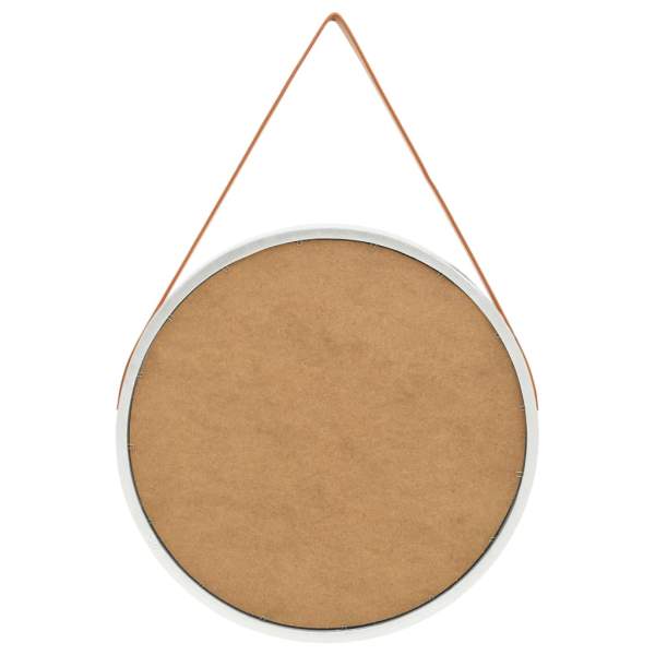  Wandspiegel mit Gürtel 60 cm Silbern
