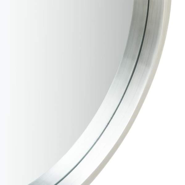  Wandspiegel mit Gürtel 60 cm Silbern
