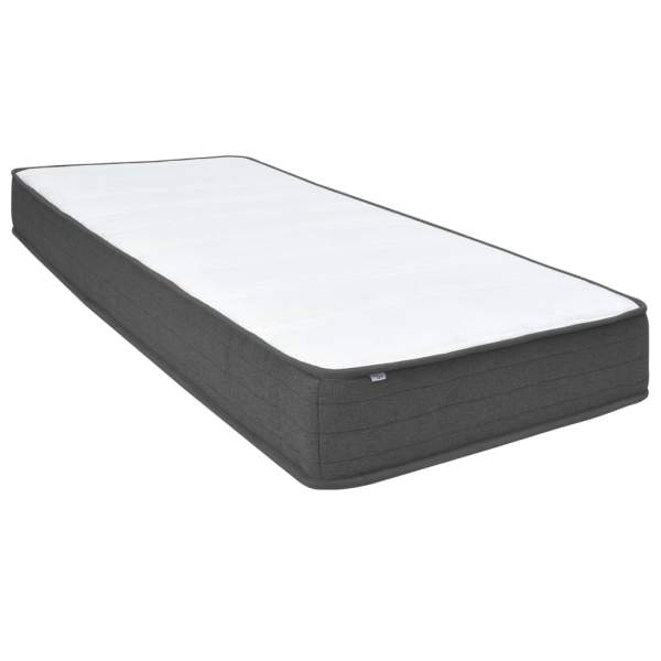  Boxspringbett Dunkelgrau Stoff 90x200 cm 