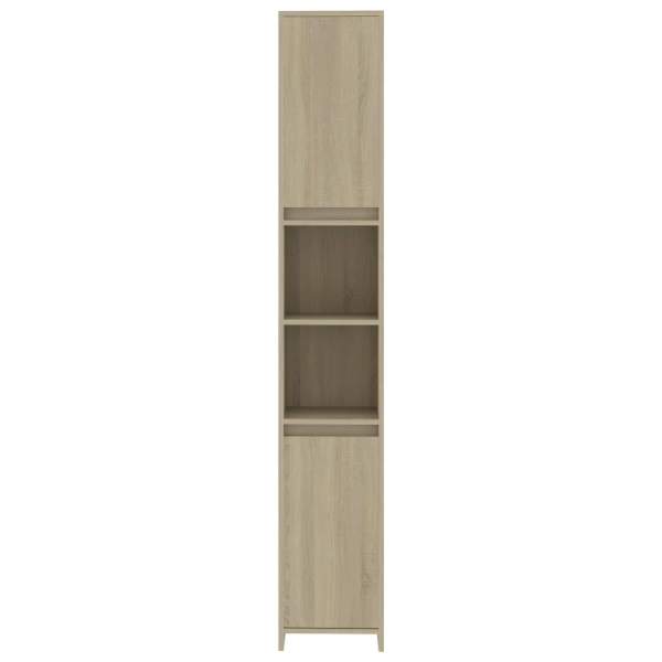  Badezimmerschrank Sonoma-Eiche 30x30x183,5 cm Holzwerkstoff