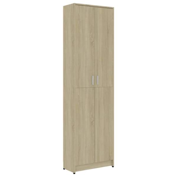  Garderobenschrank Sonoma-Eiche 55x25x189 cm Holzwerkstoff