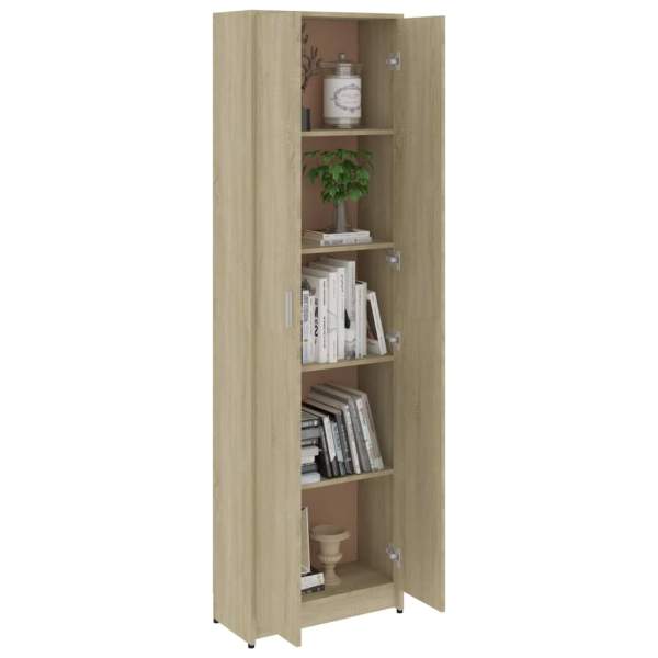  Garderobenschrank Sonoma-Eiche 55x25x189 cm Holzwerkstoff