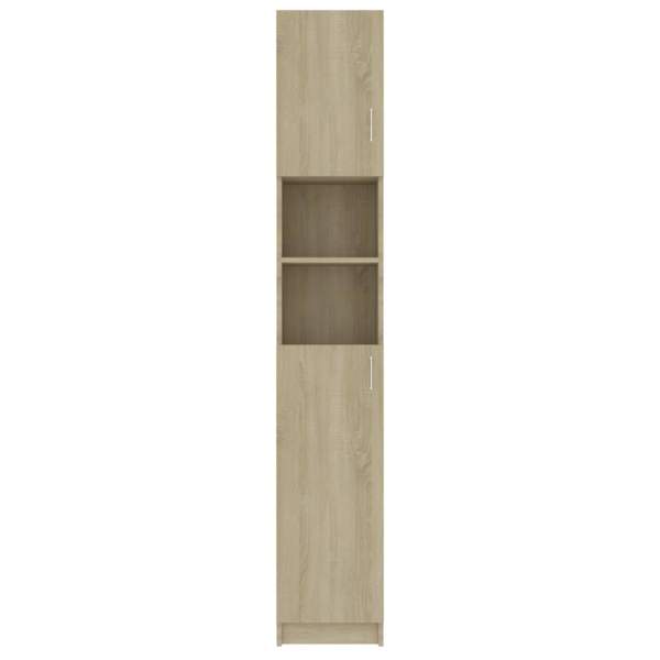  Badezimmerschrank Sonoma-Eiche 32x25,5x190 cm Holzwerkstoff