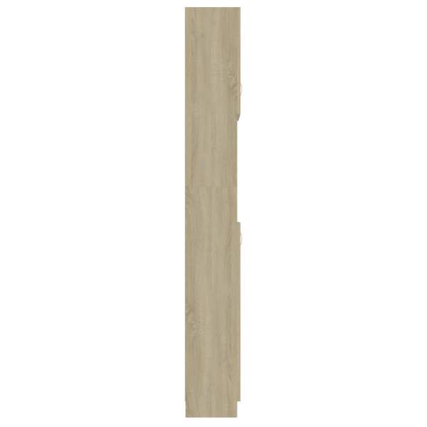  Badezimmerschrank Sonoma-Eiche 32x25,5x190 cm Holzwerkstoff