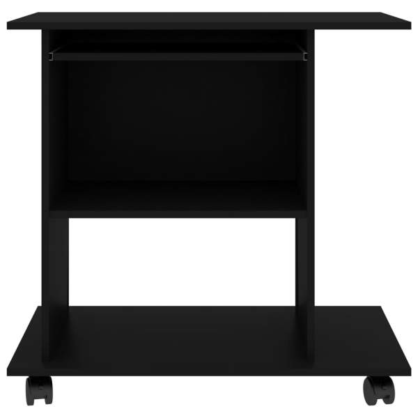  Schreibtisch Schwarz 80x50x75 cm Holzwerkstoff