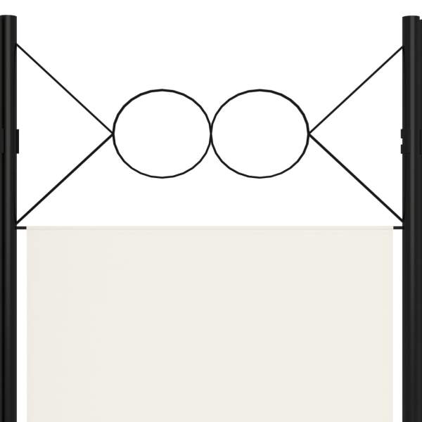  3-tlg. Raumteiler Weiß 120 x 180 cm