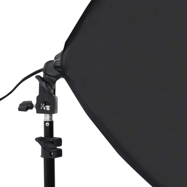  Fotostudio-Set mit Softboxen und Hintergrundsystem