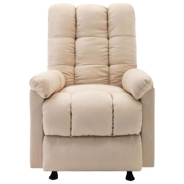 Massagesessel Creme Stoff