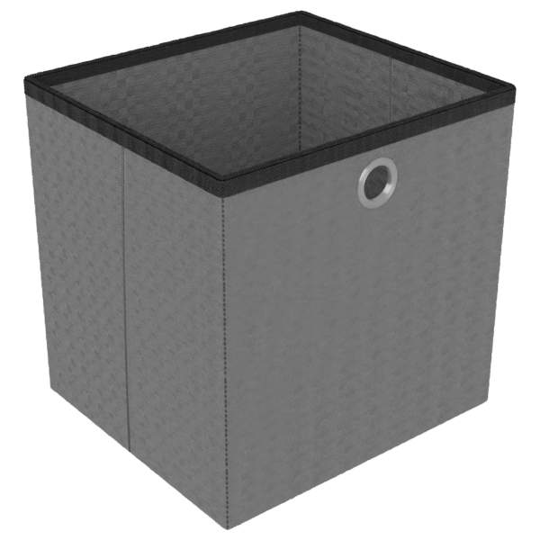  Würfelregal mit 9 Boxen Schwarz 103x30x107,5 cm Stoff