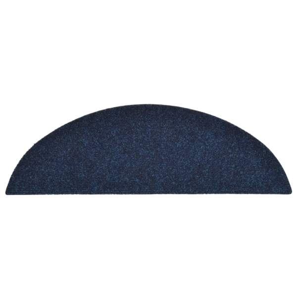  15-tlg Selbstklebende Treppenmatten Navy 56x17x3cm Nadelvlies 