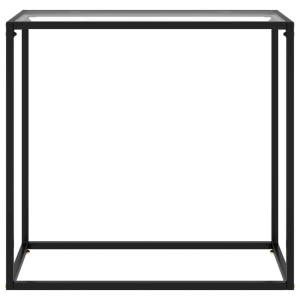  Konsolentisch Transparent 80x35x75 cm Hartglas