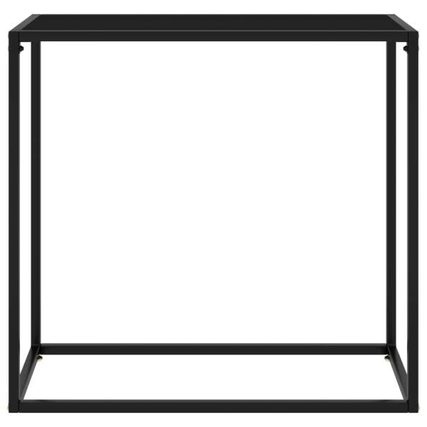  Konsolentisch Schwarz 80x35x75 cm Hartglas