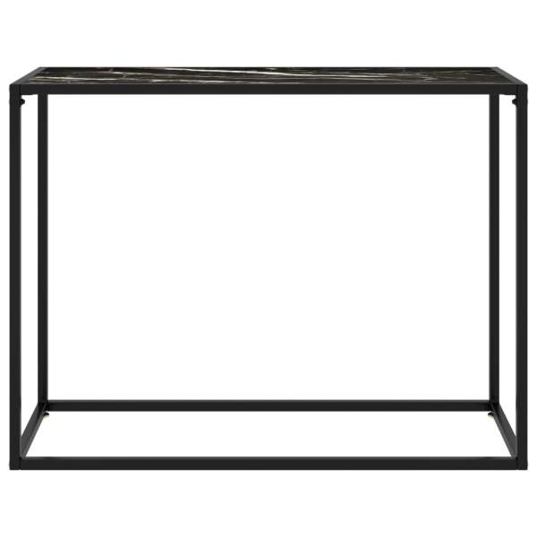  Konsolentisch Schwarz 100x35x75 cm Hartglas