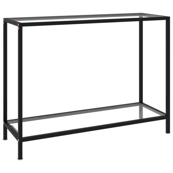  Konsolentisch Transparent 100x35x75 cm Hartglas