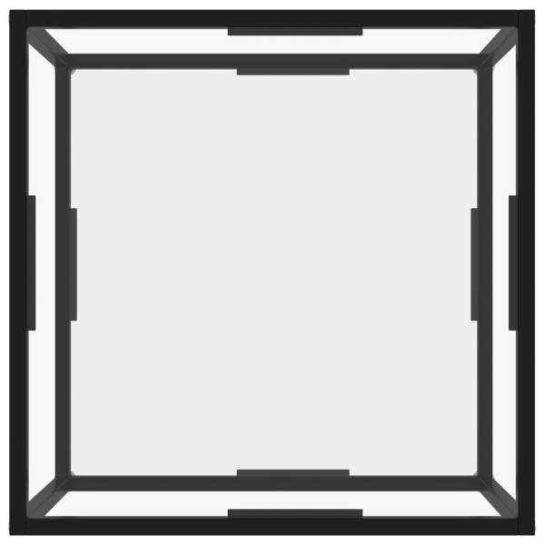  Couchtisch Transparent 60x60x35 cm Hartglas