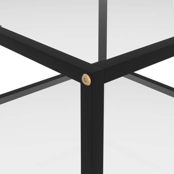  Couchtisch Transparent 60x60x35 cm Hartglas