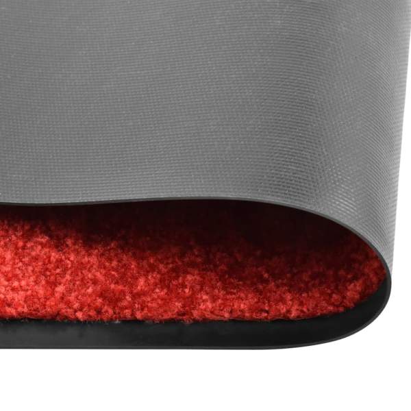  Fußmatte Waschbar Rot 60x90 cm 