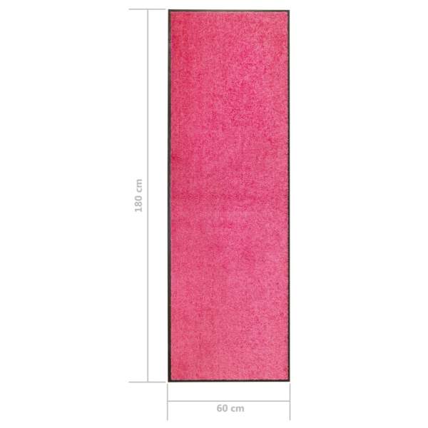  Fußmatte Waschbar Rosa 60x180 cm 