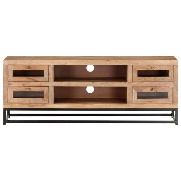  TV-Schrank 110x30x40 cm Akazie Massivholz