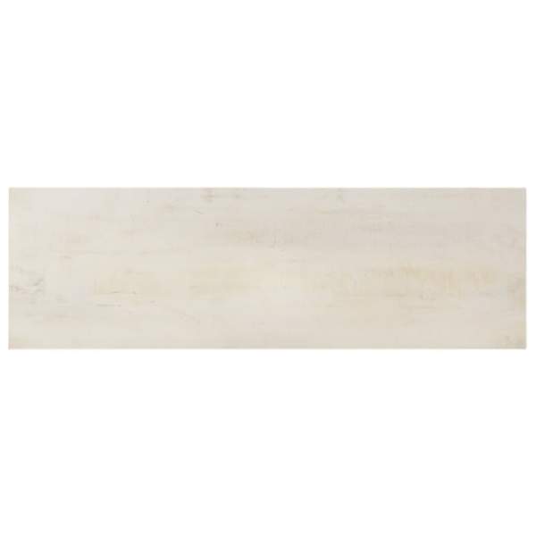  Konsolentisch Weiß 115x35x77 cm Raues Mangoholz