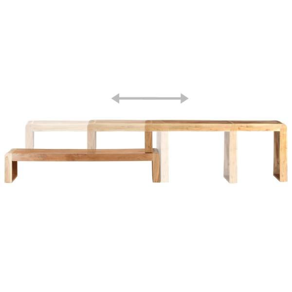  2-tlg. TV-Schrank Massivholz Akazie 