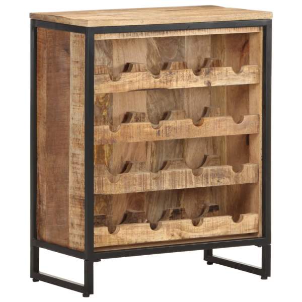  Weinschrank 62x33x78,5 cm Raues Mangoholz  