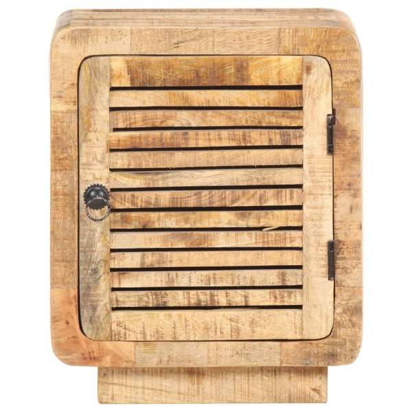  Nachttisch 40x30x50 cm Raues Mangoholz