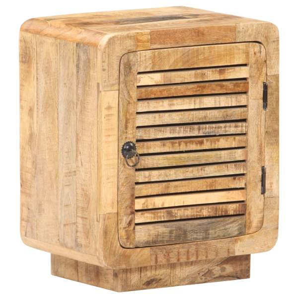  Nachttisch 40x30x50 cm Raues Mangoholz
