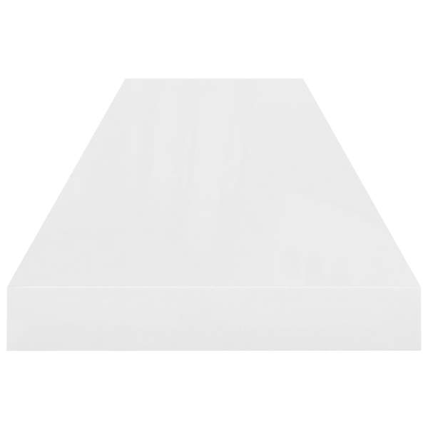  Schweberegal Hochglanz-Weiß 90x23,5x3,8 cm MDF