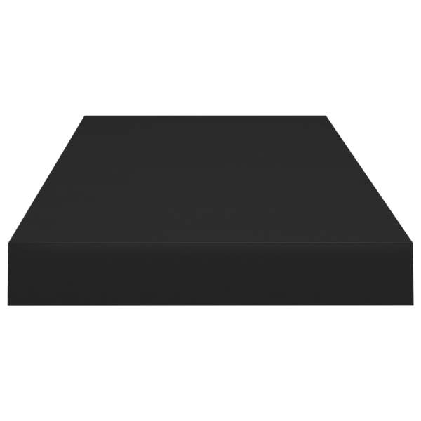  Schweberegale 4 Stk. Schwarz 60x23,5x3,8cm MDF