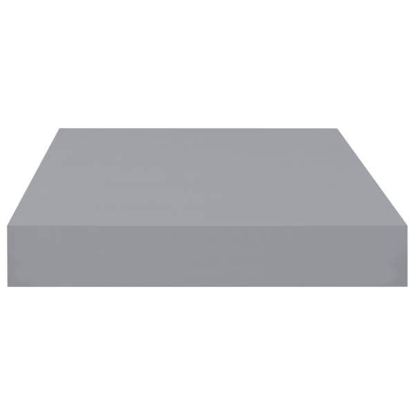  Schwebende Wandregale 4 Stk. Grau 40x23x3,8cm MDF 