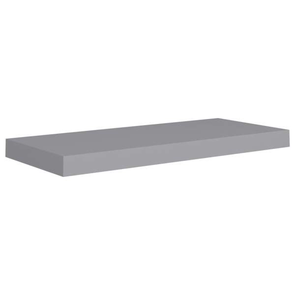  Schweberegale 4 Stk. Grau 60x23,5x3,8cm MDF