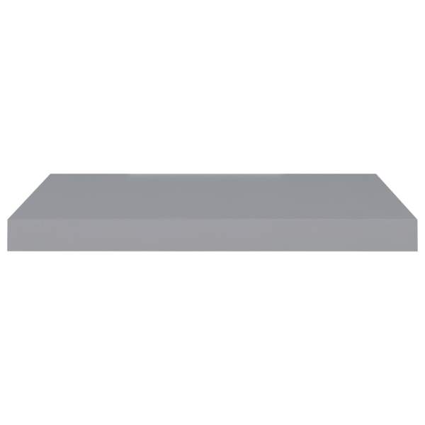  Schweberegale 4 Stk. Grau 60x23,5x3,8cm MDF