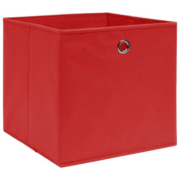  Aufbewahrungsboxen 10 Stk. Vliesstoff 28x28x28 cm Rot