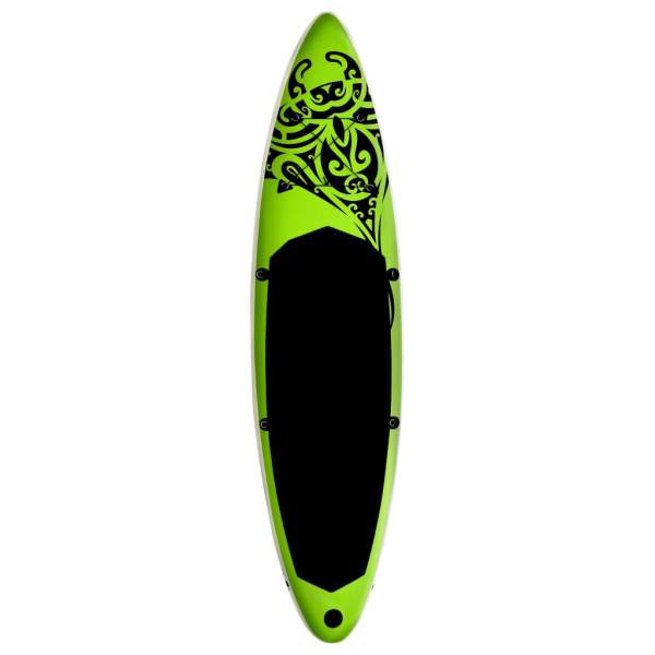  Aufblasbares Stand Up Paddle Board Set 305x76x15 cm Grün