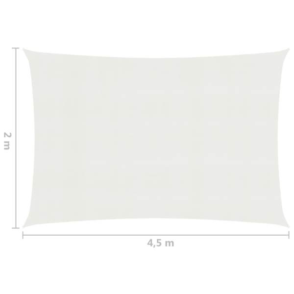  Sonnensegel 160 g/m² Weiß 2x4,5 m HDPE