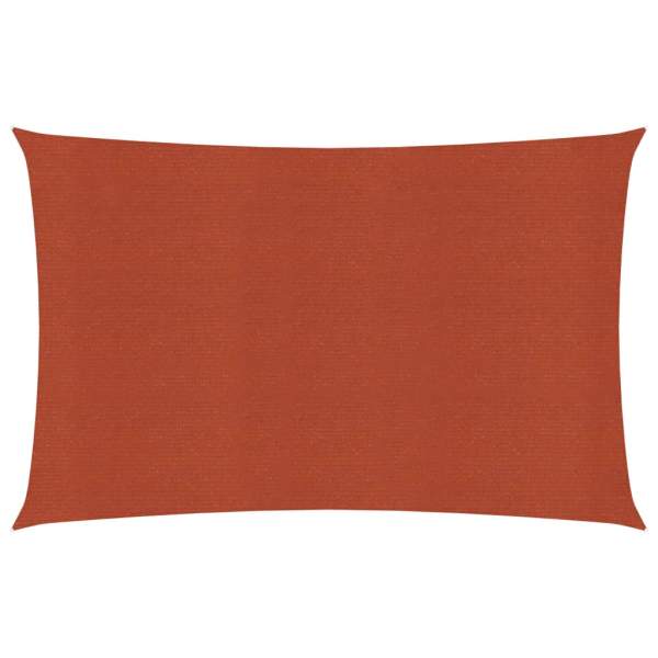  Sonnensegel 160 g/m² Terrakottarot 6x8 m HDPE