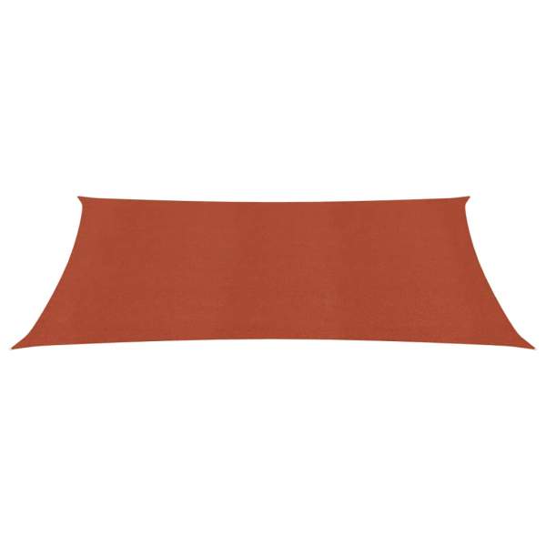 Sonnensegel 160 g/m² Terrakottarot 6x8 m HDPE