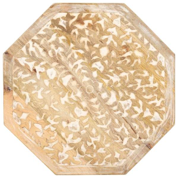  Beistelltisch Ø48 cm Massivholz Mango