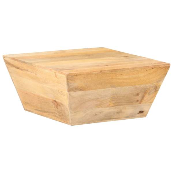  Couchtisch V-Form 66x66x30 cm Mango Massivholz